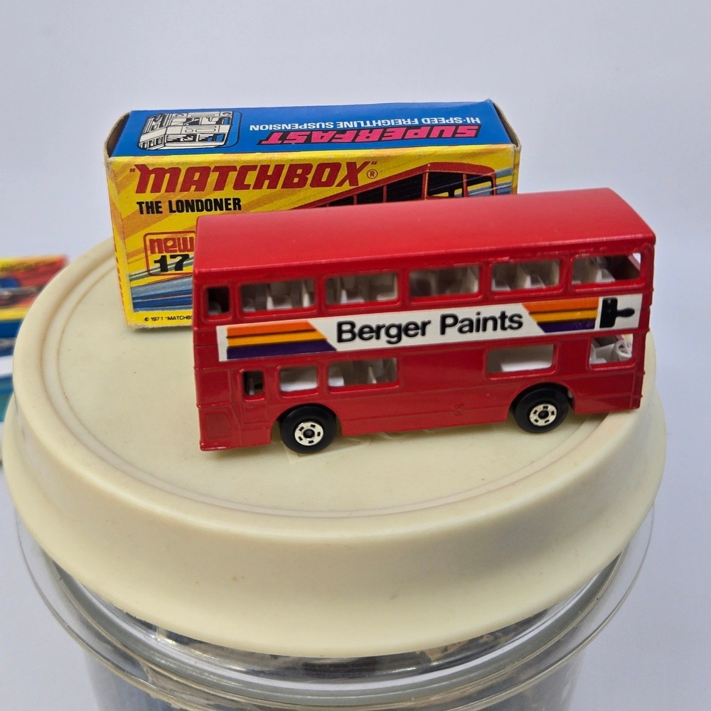 Vintage Matchbox Superfast No 17 The Londoner Berger Paints Lesney Orig Box
